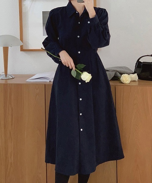 シャツワンピース フレアロングシャツワンピース : ZOZOTOWN