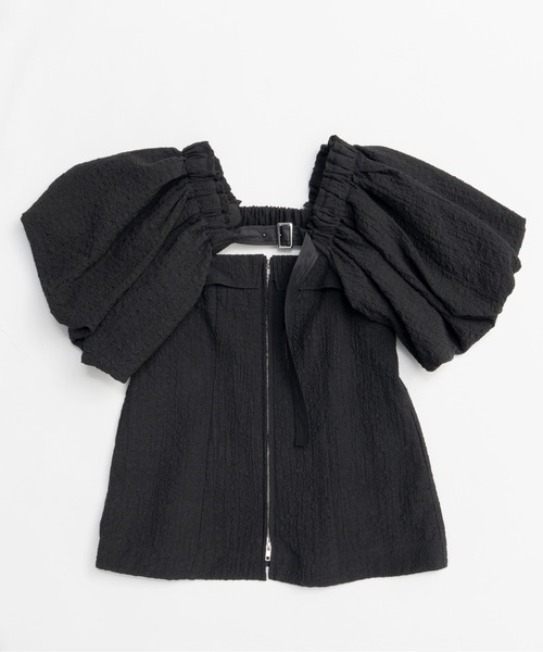 MAISON SPECIAL（メゾンスペシャル） ブラウス シャツ Jacquard Volume