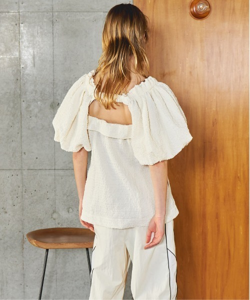 MAISON SPECIAL（メゾンスペシャル） ブラウス シャツ Jacquard Volume