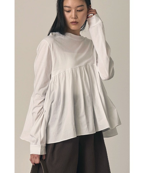 tシャツ OTONA SWITCHING PEPLUM TEE(25SS) レディース