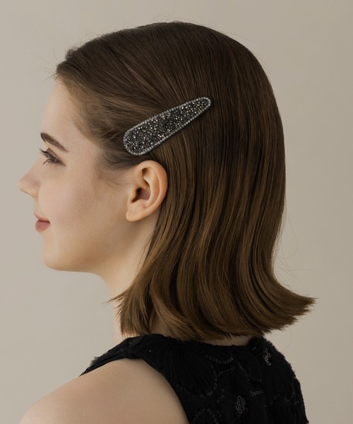 LA MUe ヘアピン 「LA MUE」ビーズ×ラインストーンヘアピン : ZOZOTOWN