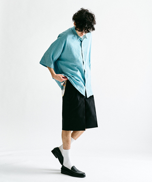 パンツ dashuIRENISA 24AW TWO TUCKS Dickies チノパン DICKIES 417別注 2タックショーツ メンズ