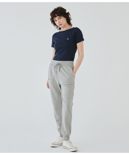 tシャツ ボートネック半袖Ｔシャツ レディースの画像