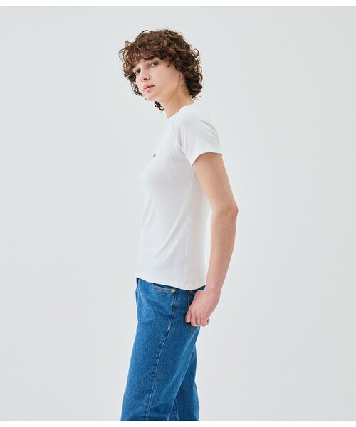 tシャツ ボートネック半袖Ｔシャツ レディースの画像