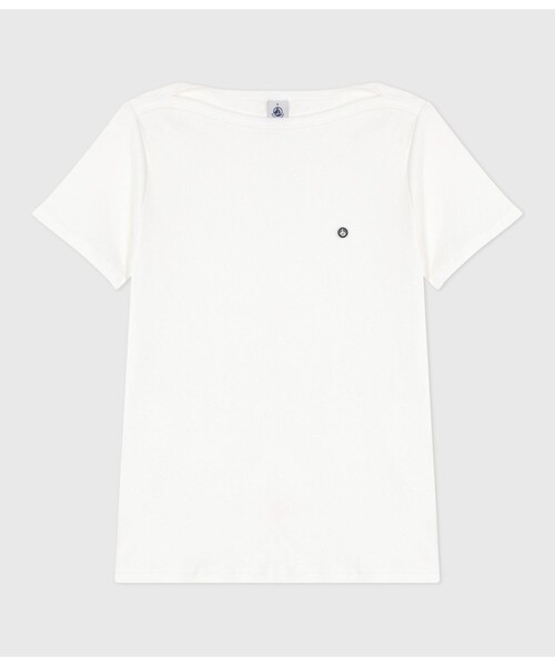 tシャツ ボートネック半袖Ｔシャツ レディースの画像