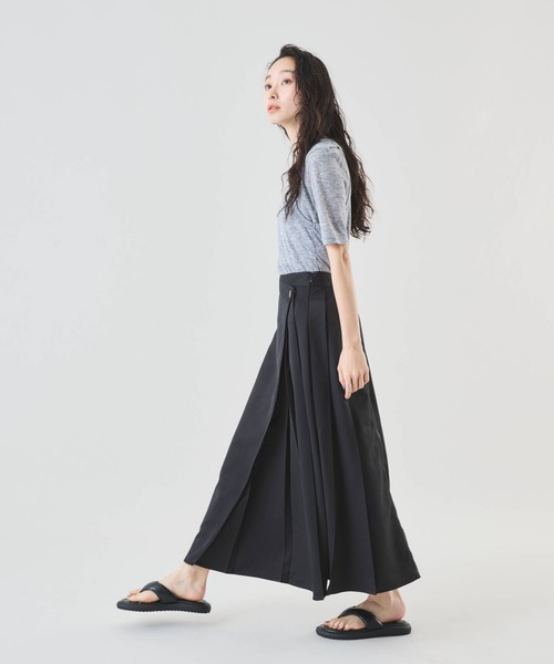 Muscat ロング スカート アシンメトリープリーツスカート : ZOZOTOWN