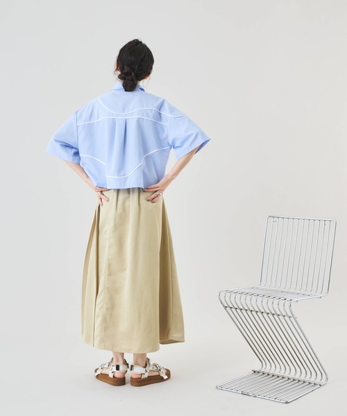 Muscat スカート アシンメトリープリーツスカート : ZOZOTOWN