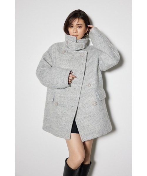 「rienda」 ピーコート SMALL ホワイト レディース_画像2