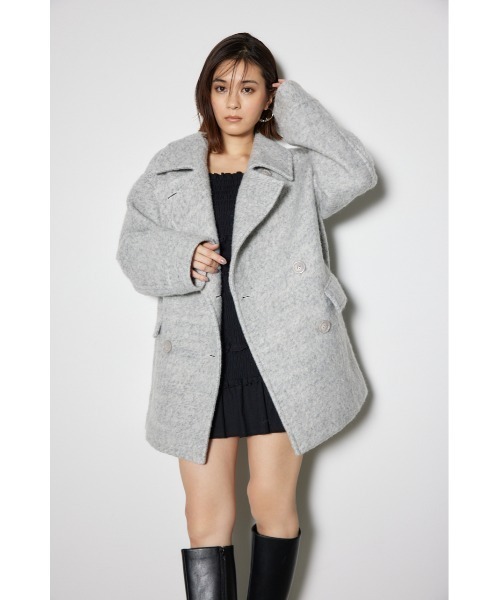 「rienda」 ピーコート SMALL ホワイト レディース_画像4