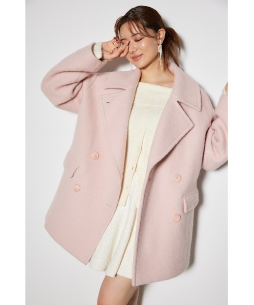 「rienda」 ピーコート SMALL ホワイト レディース_画像9