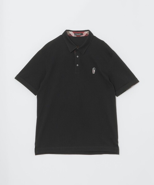 【新品】BLACK LABEL CRESTBRIDGE 半袖　黒色ポロシャツ BLACK LABEL CRESTBRIDGE ポロシャツ 「WEB限定」ポロカラーT