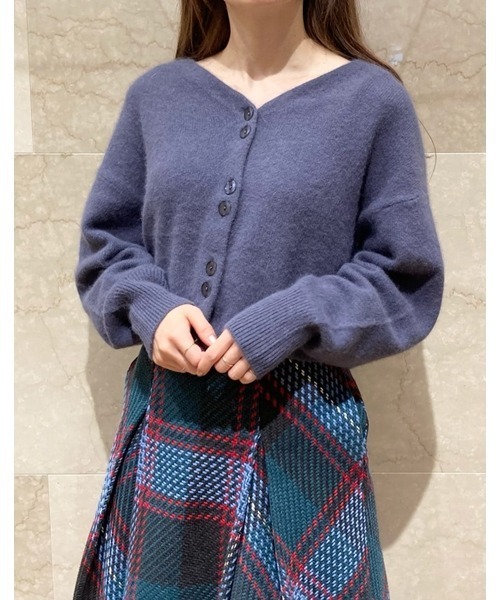 「SNIDEL」 ニットカーディガン FREE ピンク レディース_画像4