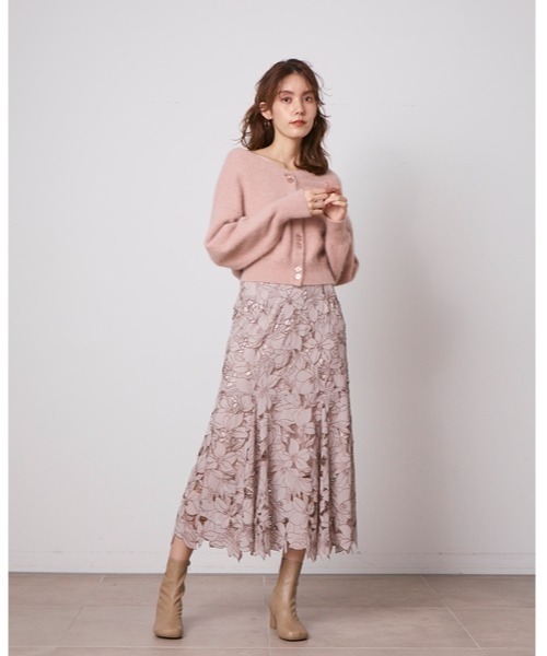 「SNIDEL」 ニットカーディガン FREE ピンク レディース_画像5