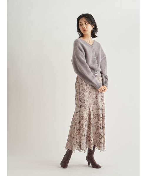 「SNIDEL」 ニットカーディガン FREE ピンク レディース_画像7