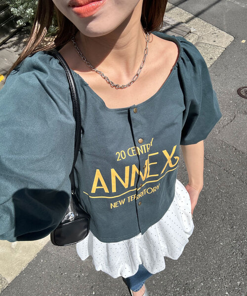 CIAOPANIC tシャツ バルーンスリーブTシャツカーデ レディース