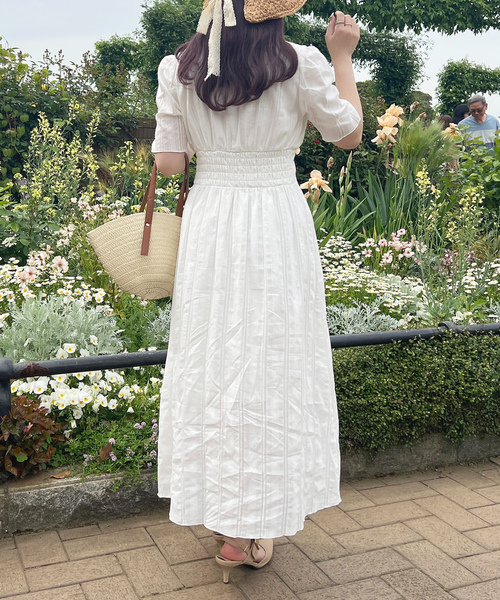 「apres jour」 半袖ワンピース X-LARGE オフホワイト レディース_画像3