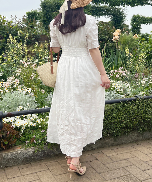 「apres jour」 半袖ワンピース X-LARGE オフホワイト レディース_画像4