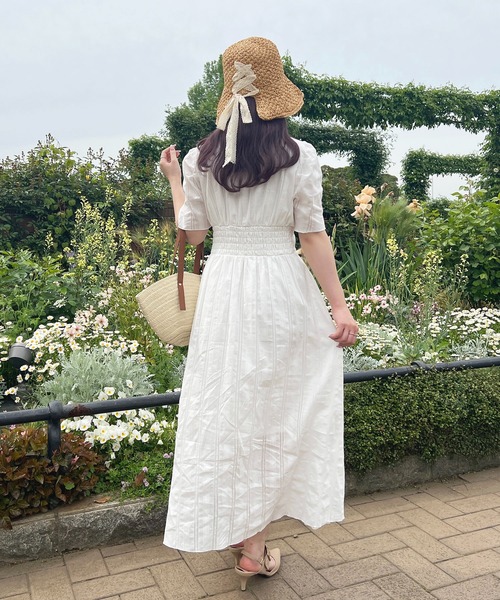 「apres jour」 半袖ワンピース X-LARGE オフホワイト レディース_画像5