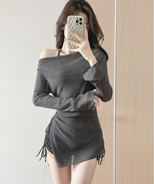 FREE STYLISTS 水着 水着セパレート3点セット（カバーアップ付き） Y2K
