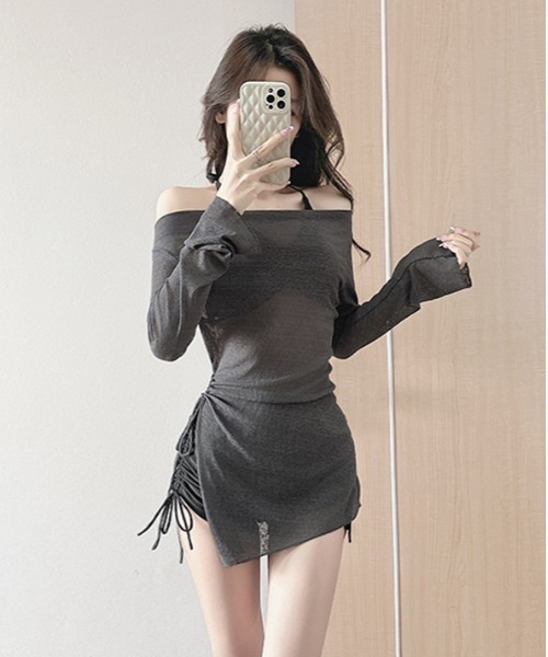 FREE STYLISTS 水着 水着セパレート3点セット（カバーアップ付き） Y2K