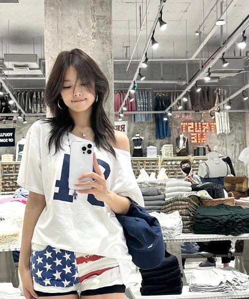DEVICE tシャツ オフショルダー ナンバリング ロゴ プリント