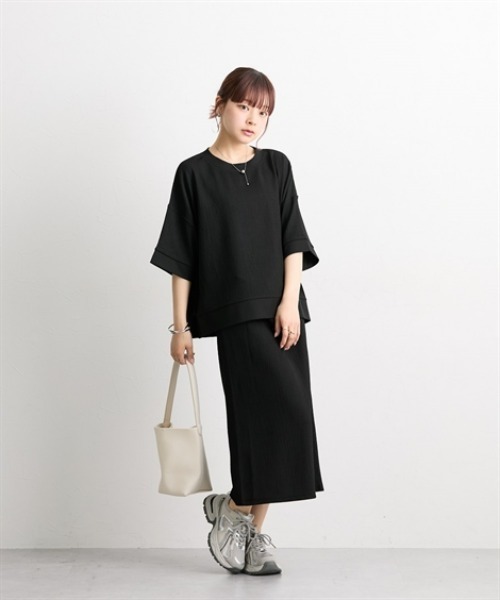 ニッセン（nissen） セットアップ 楊柳カットソージャガード上下