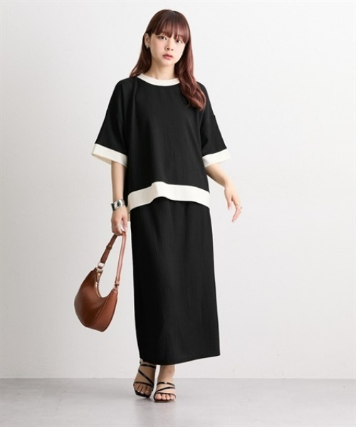 ニッセン（nissen） セットアップ 楊柳カットソージャガード上下