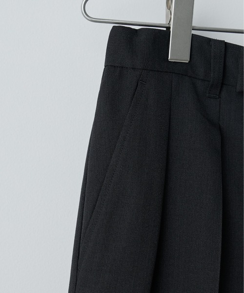 パンツ SEMI WIDE STRAIGHT WOOLY SLACKS SEMI WIDE STRAIGHT WOOLY SLACKS（スラックス）｜WYM LIDNM