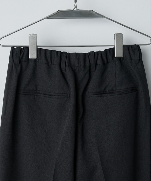 WYM LIDNM スラックス SEMI WIDE STRAIGHT WOOLY SLACKS メンズ
