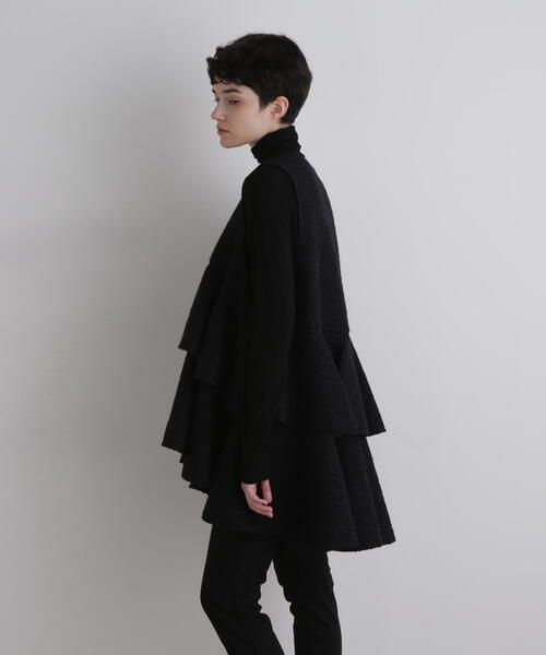 LE PHIL ジャケット ノーカラージャケット ロービングツィード