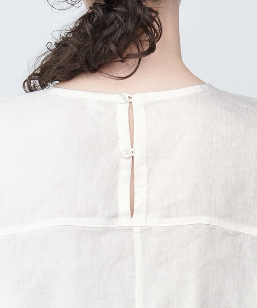 [ Muji Ryohin ] короткий рукав блуза X-SMALL светло-серый женский 