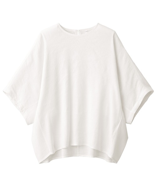 [ Muji Ryohin ] короткий рукав блуза X-SMALL светло-серый женский 
