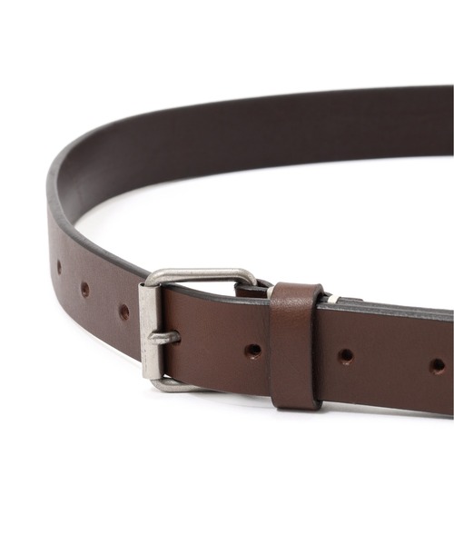 新品 マーガレットハウエル レザーベルト 日本製 ブラウン MARGARET HOWELL ベルト OILED LEATHER NARROW BELT メンズ