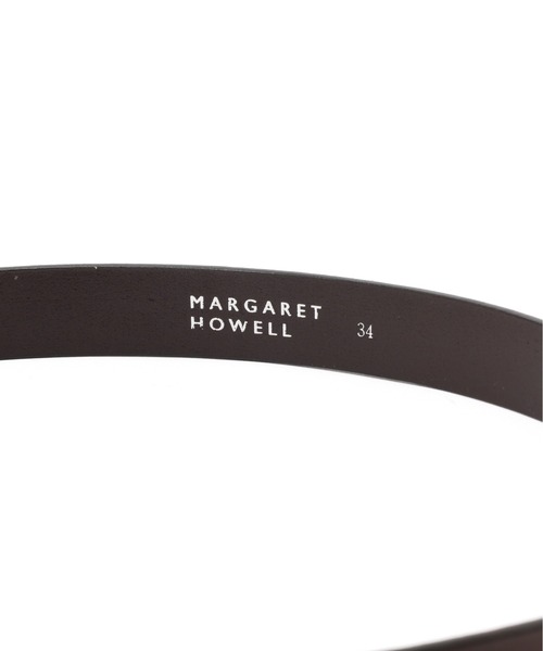 MARGARET HOWELL ベルト OILED LEATHER NARROW BELT メンズ