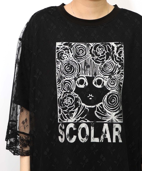 スカラー　scolar 152746：スカラーちゃんレース重ねプルオーバー 楽天市場】☆セール☆【ScoLar スカラー】152746 スカラーちゃん
