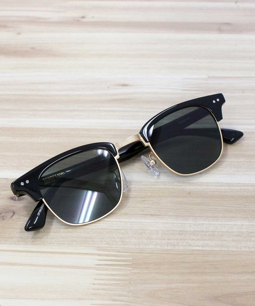 Schott NYC サングラス ブラック ケース付き Schott N.Y.C（ショット） サングラス サングラス EYEWEARLUCAS メンズ
