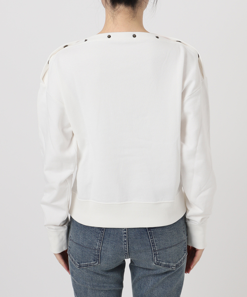 トレーナー スウェット オフショルダースウェットトップス レディース