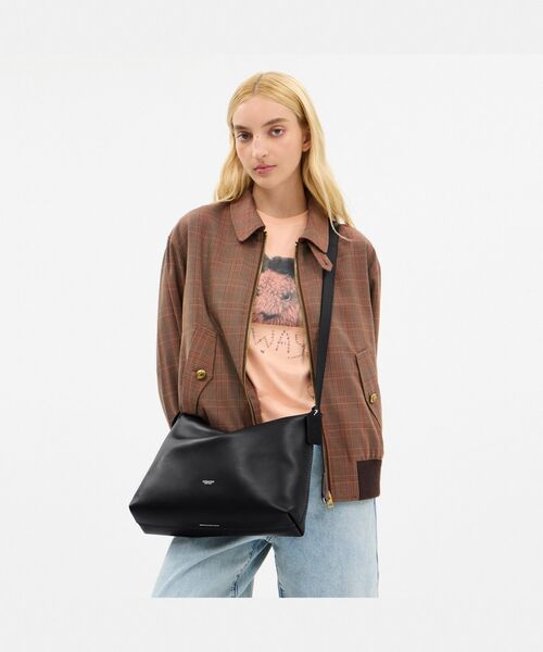 【未使用級】コーチ ナイロン×レザー ショルダーバッグ メッセンジャー ブラック COACH 新作セール コーチ バッグ 2024秋冬新作 CR699 ショルダー