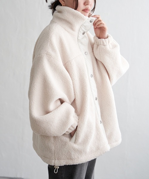 VENCE EXCHANGE ブルゾン アウター ボアスタンドブルゾン レディース