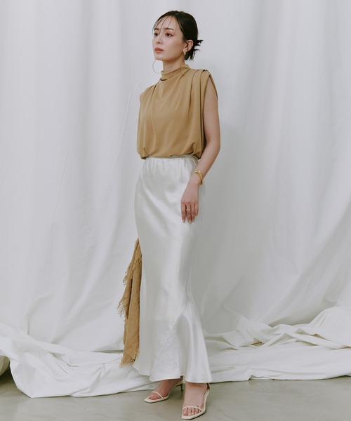 anuans 「anuans」 ロングスカート SMALL ホワイト系その他 レディース