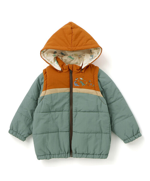 SLAP SLIP（スラップスリップ） ダウン アウター 「お揃い」バイカラー