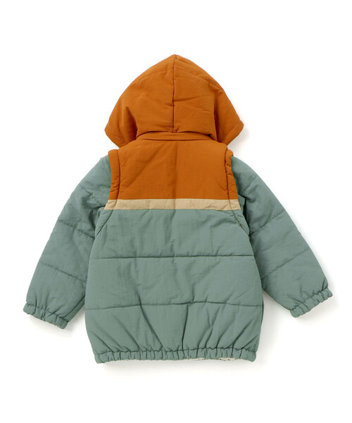 SLAP SLIP（スラップスリップ） ダウン アウター 「お揃い」バイカラー