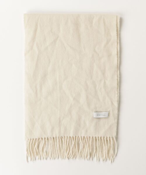 バーニーズニューヨーク カシミアマフラー 白 BARNEYS NEWYORK（バーニーズニューヨーク） マフラー - ホワイト