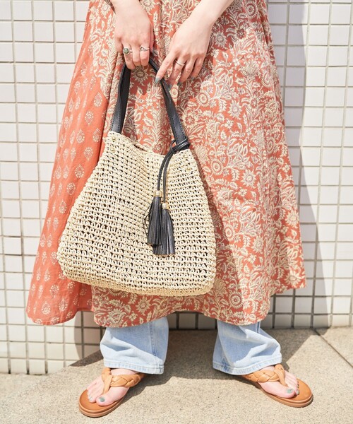 「FREAK'S STORE」 かごバッグ ONE SIZE キナリ レディース_画像5