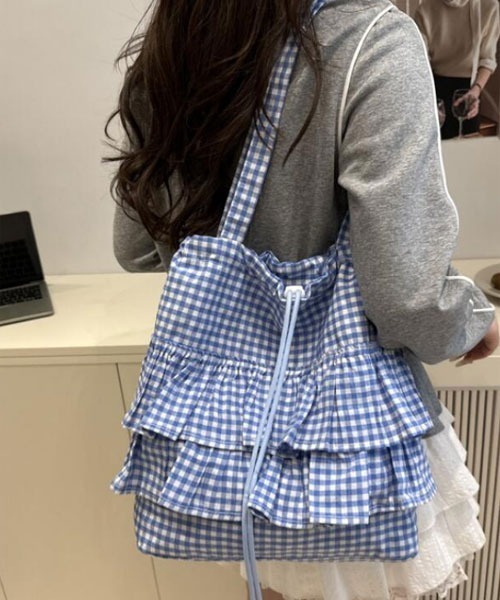 VIBGYOR Women ショルダーバッグ バッグ 「urge select」ギンガム