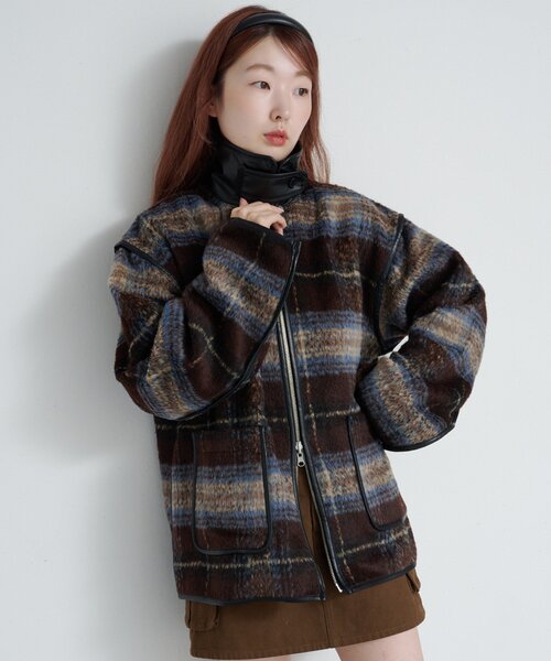 カスタネ　アウター Kastane（カスタネ） ブルゾン アウター リバーシブルパイピング