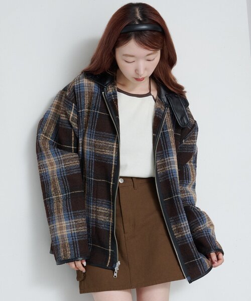 Kastane（カスタネ） ブルゾン アウター リバーシブルパイピング