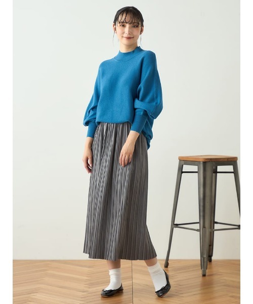 スカート 「WEB限定」 ピーチボックスプリーツスカート FURRY