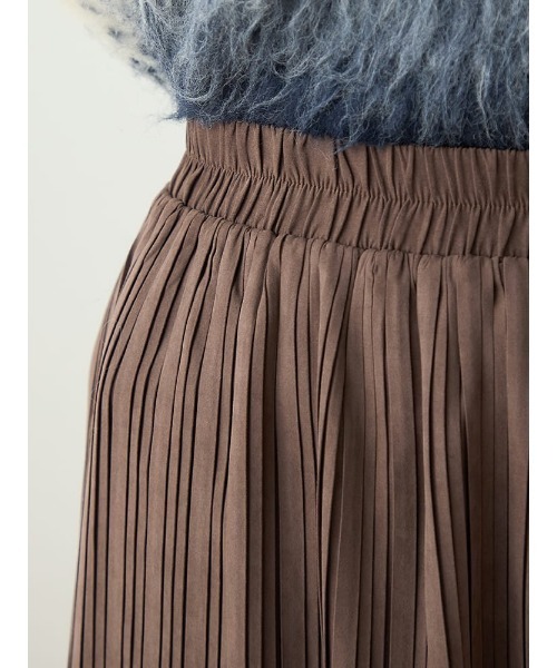 スカート 「WEB限定」 ピーチボックスプリーツスカート FURRY