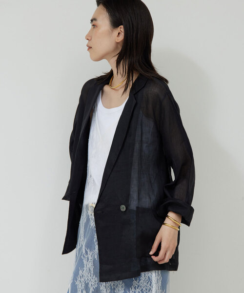 「GALLARDAGALANTE」 テーラードジャケット FREE ベージュ レディース_画像3